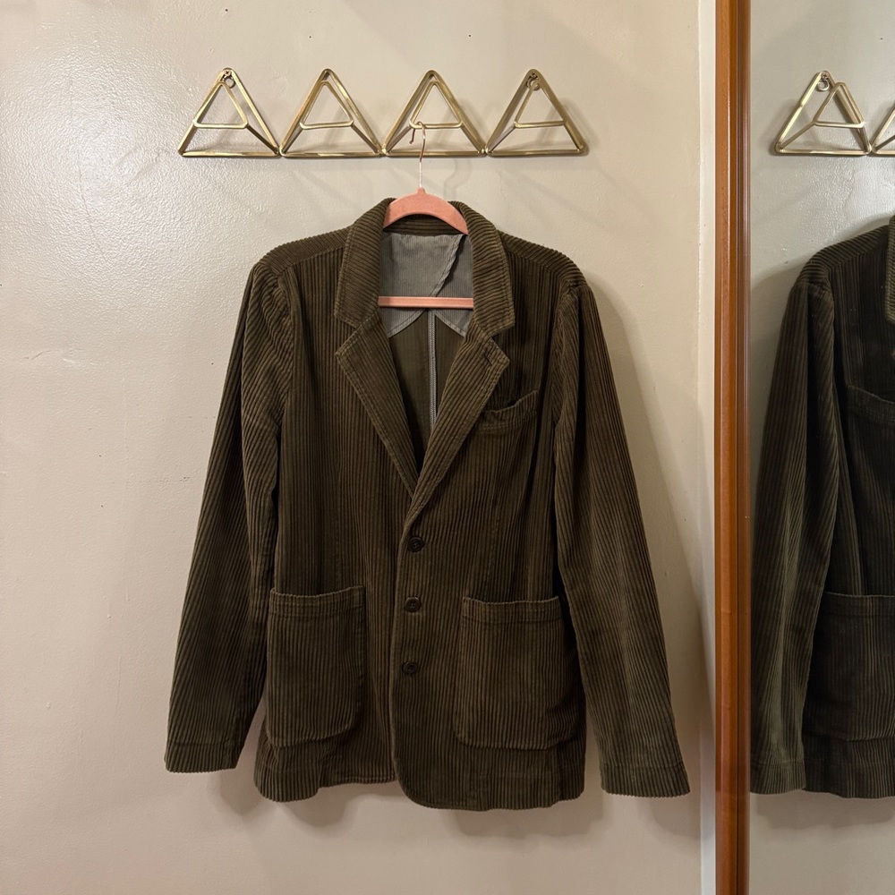 Alex Mill Women’s Boyish Corduroy Blazer Jacket in Olive Size Small